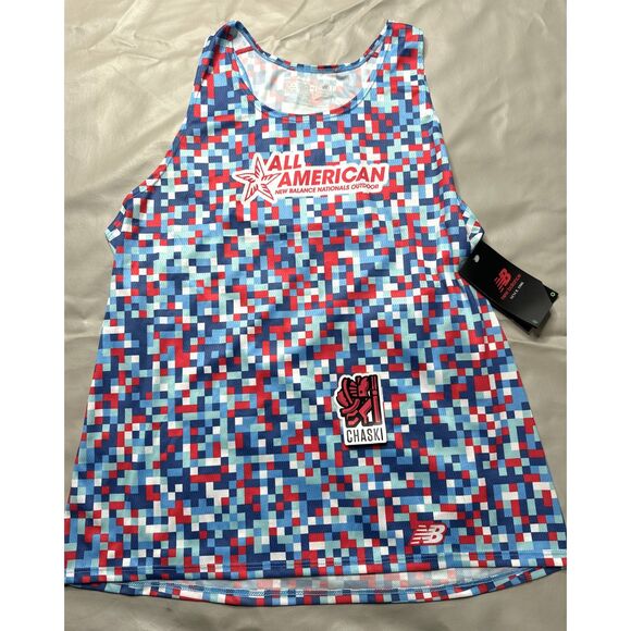 New Balance Women XXL Nationals Outdoor All American running racing Singlet Tank - Picture 2 of 7